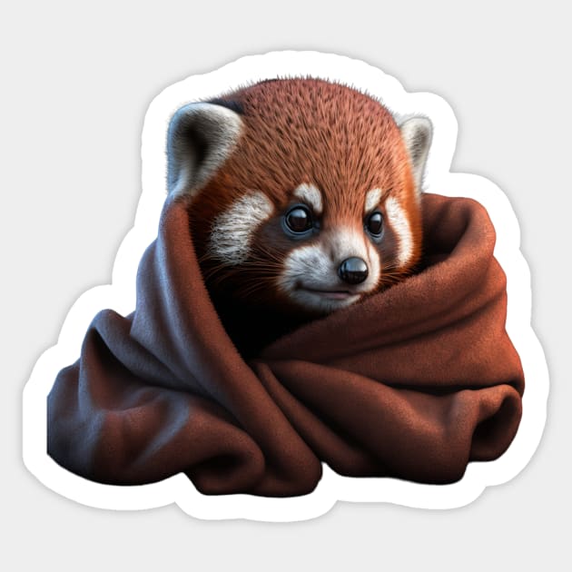 Baby Red Panda Sticker by Bam-the-25th